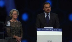 Davos: Leonardo DiCaprio appelle à faire plus pour la planète