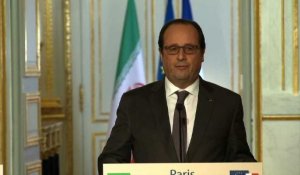 Droits de l'homme: le rappel de Hollande à Rohani