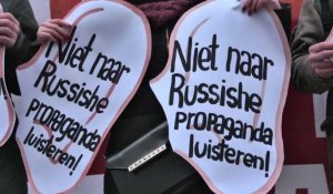 Kiev: des étudiants manifestent contre la propagande russe