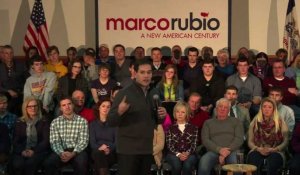 Etats-Unis: Marco Rubio en campagne dans l'Iowa