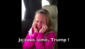 A 9 ans, elle pleure de joie car elle va voir Donald Trump