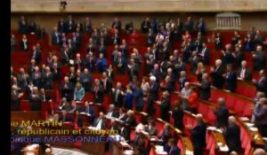 Standing ovation de la gauche pour Christiane Taubira à l'Assemblée nationale