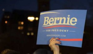 Sanders en campagne à Manhattan avant d'affronter Clinton