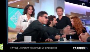 C à Vous : JoeyStarr violent envers un chroniqueur ? Son geste étonnant (Vidéo)