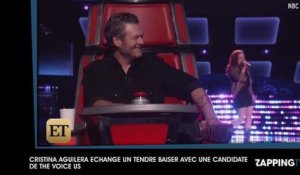 Cristina Aguilera embrasse tendrement une candidate de The Voice US (vidéo)