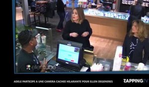 Adele mange de l'herbe pour une caméra cachée, les images chocs (vidéo)