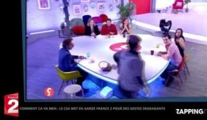 France 2 : La chaîne rappelée à l'ordre par le CSA après des gestes déplacés dans "Comment ça va bien !" (Vidéo)