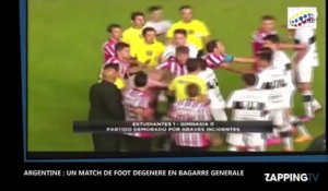 L'incroyable bagarre entre deux clubs de foot argentins (vidéo)