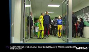 Saint-Etienne - PSG : Zlatan Ibrahimovic passe à travers une porte en s'étirant (vidéo)
