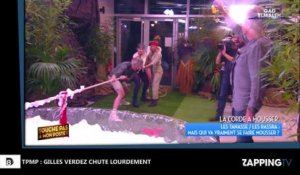 TPMP : Gilles Verdez victime d'une lourde chute en plein direct (Vidéo)