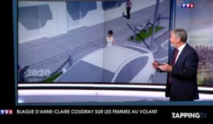 Anne-Claire Coudray s'attire les foudres des internautes avec une blague sexiste pour son premier week-end au JT de TF1 