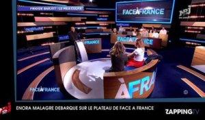 Face à France : Enora Malagré débarque sur le plateau en direct pour affronter Frigide Barjot