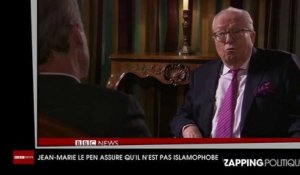 Jean-Marie Le Pen : "Je ne suis pas islamophobe, j'ai été le premier à présenter un Arabe et à faire élire une musulmane !"