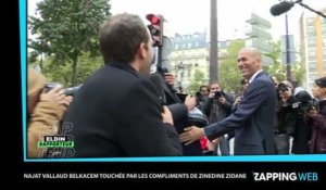 Najat Vallaud Belkacem touchée par les compliments de Zinédine Zidane (vidéo)