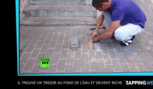 Un homme libère un chien coincé sous les pavés ! (vidéo)