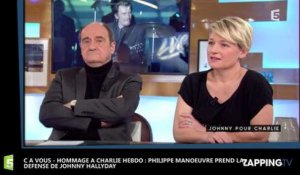 C à Vous - Charlie Hebdo : Philippe Manœuvre prend la défense de Johnny Hallyday (vidéo)