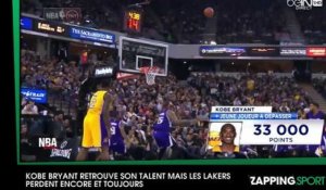 Kobe Bryant retrouve son talent, pas les Lakers (vidéo)