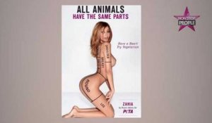 Zahia totalement nue pour la PETA, l'affiche 100% sexy dévoilée