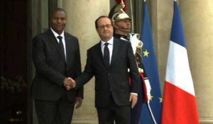 Le président centrafricain Touadéra en visite à Paris