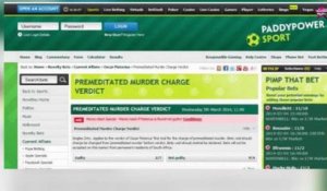 Oscar Pistorius coupable ? Un bookmaker lance les paris