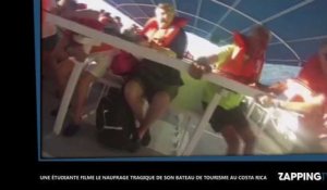 Elle filme le naufrage tragique de son bateau au Costa Rica (vidéo)