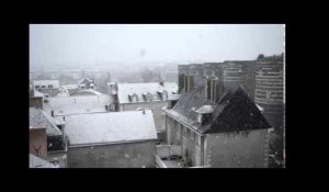 Neige à Angers lundi 18 janvier