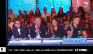 TPMP : Julien Lepers embrasse Enora Malagré pour sa première émission