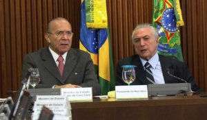 Brésil: première réunion du cabinet Temer
