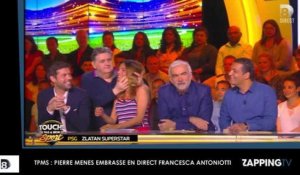 TPMS : Pierre Ménès embrasse fougueusement Francesca Antoniotti (Vidéo)