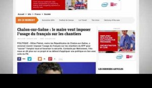 Chalon-sur-Saône : le maire veut imposer l'usage du français sur les chantiers