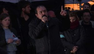P. Martinez (CGT) à Nuit Debout pour la "convergence de luttes"