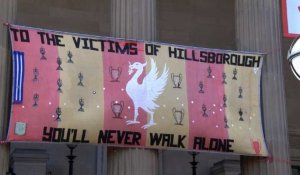 Football: Liverpool rend hommage aux victimes de Hillsborough