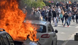 Nantes 10000 manifestants et des heurts violents