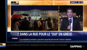 Manifestations en Grèce : un journaliste de BFM TV agressé en plein direct !