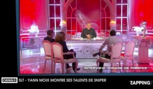 Yann Moix montre ses talents de sniper dans Salut les Terriens