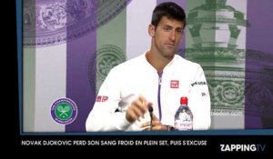 Wimbledon : Novak Djokovic perd son sang froid en plein set