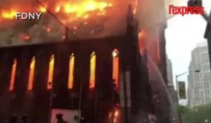 Une cathédrale en feu en plein coeur de New York