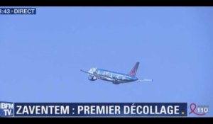 Attentats de Bruxelles : Un premier avion a redécollé depuis l'aéroport douze jours après le drame (vidéo)