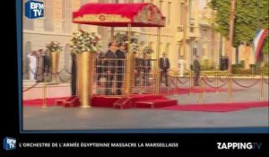 François Hollande en Egypte : La Marseillaise massacrée par l'orchestre de l'armée égyptienne (Vidéo)