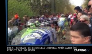 Paris - Roubaix : Un coureur à l'hôpital après avoir été percuté par une moto (vidéo)