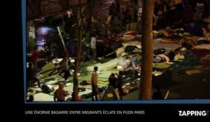 Une énorme bagarre entre migrants éclate en plein Paris (vidéo)