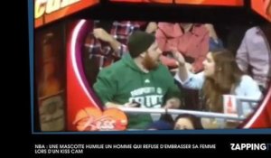 NBA : Une mascotte humilie un homme car il refuse d'embrasser sa copine lors d'un "kiss cam" (vidéo)