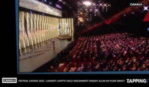 Festival Cannes 2016 : Laurent Laffite tacle violemment Woody Allen en plein direct