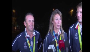 JO 2016 - Équitation(CSO): réactions de l'équipe de France de CSO sur son titre de champion olympique