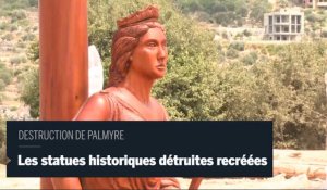 Des sculpteurs reproduisent des oeuvres détruites à Palmyre