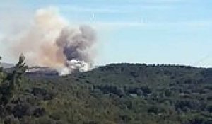 Départ de feu entre Saint-Mitre-les Remparts et Martigues