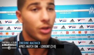 OM - Lorient (2-0) : Zinedine Machach : "J'étais un peu stressé"
