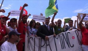 Manifestation de soutien à Dilma Roussef à Brasilia