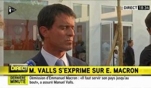 Manuel Valls flingue Emmanuel Macron : "On ne s'improvise pas candidat à la présidentielle"