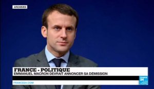FRANCE - POLITIQUE : Emmanuel Macron devrait annoncer sa démission du gouvernement